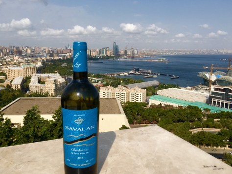 The view of the Bay of Baku and the Boulevard