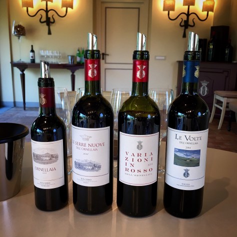 Ornellaia wine tasting