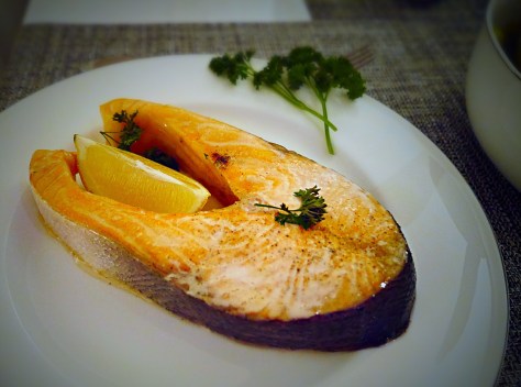 Oven Baked Salmon Steak