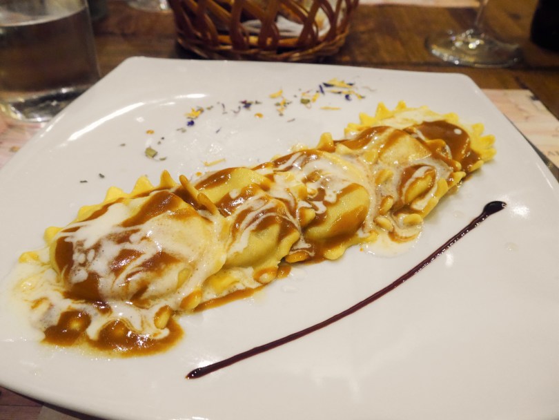 Duck ravioli Enoteca Tognoni